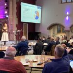 College gathering in Leicester